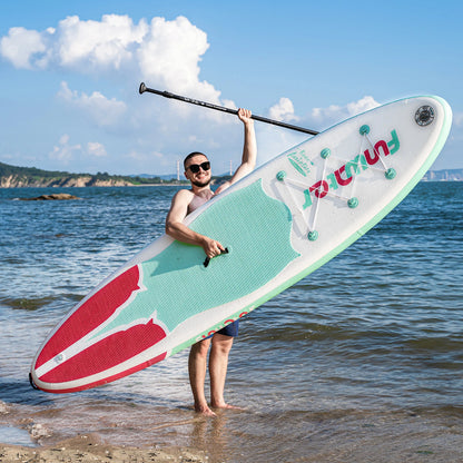 [AU Direct]  Inflatable Stand up Paddle Board 335*81*15CM Ultra Lightweight All Includes Paddle Board, Adj Paddle, Pump, Backpack, Leash, Waterproof Bag, Non-Slip Deck Pad for Teenagers and Adults SUPFW11E